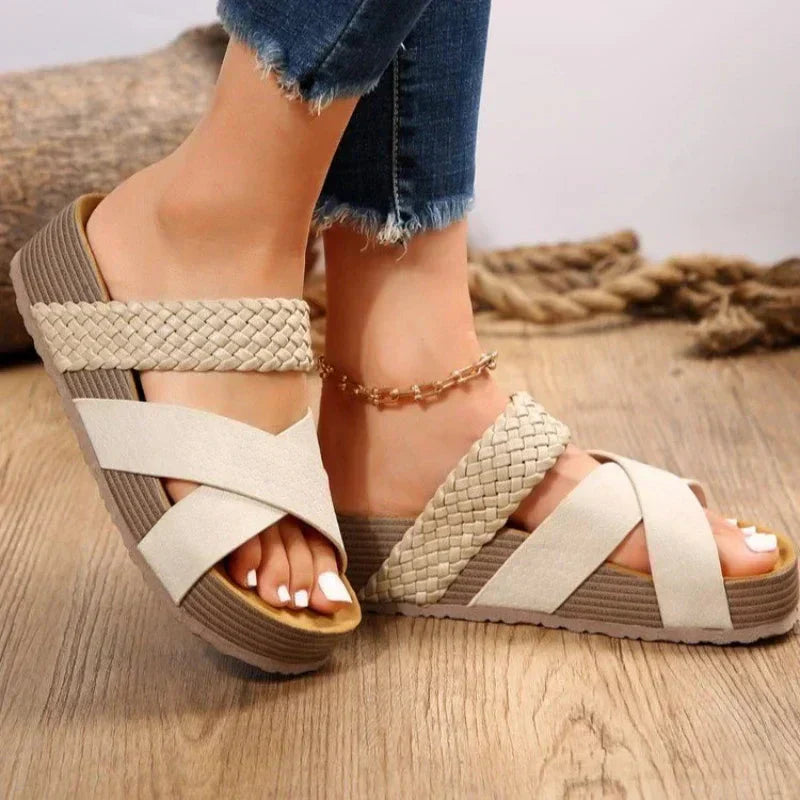 Julita™ - Sandales tressées tendance