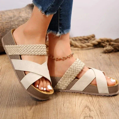 Julita™ - Sandales tressées tendance