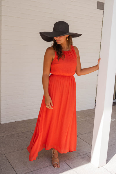 Trinette™ - Robe d’été en orange vif