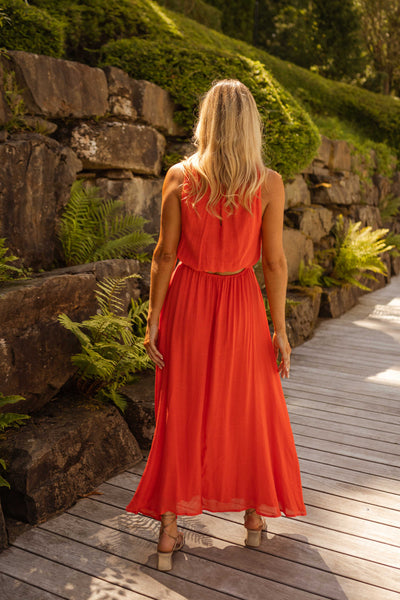 Trinette™ - Robe d’été en orange vif