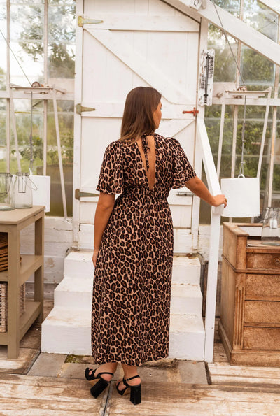 Stephanie™ - Robe longue léopard élégante