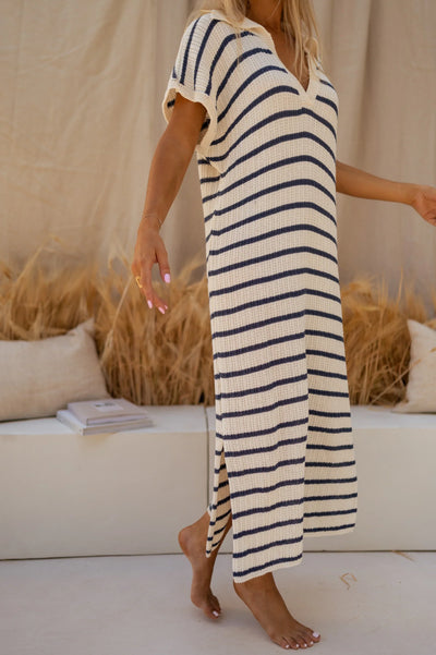 Noeleen™ - Robe élégante à rayures