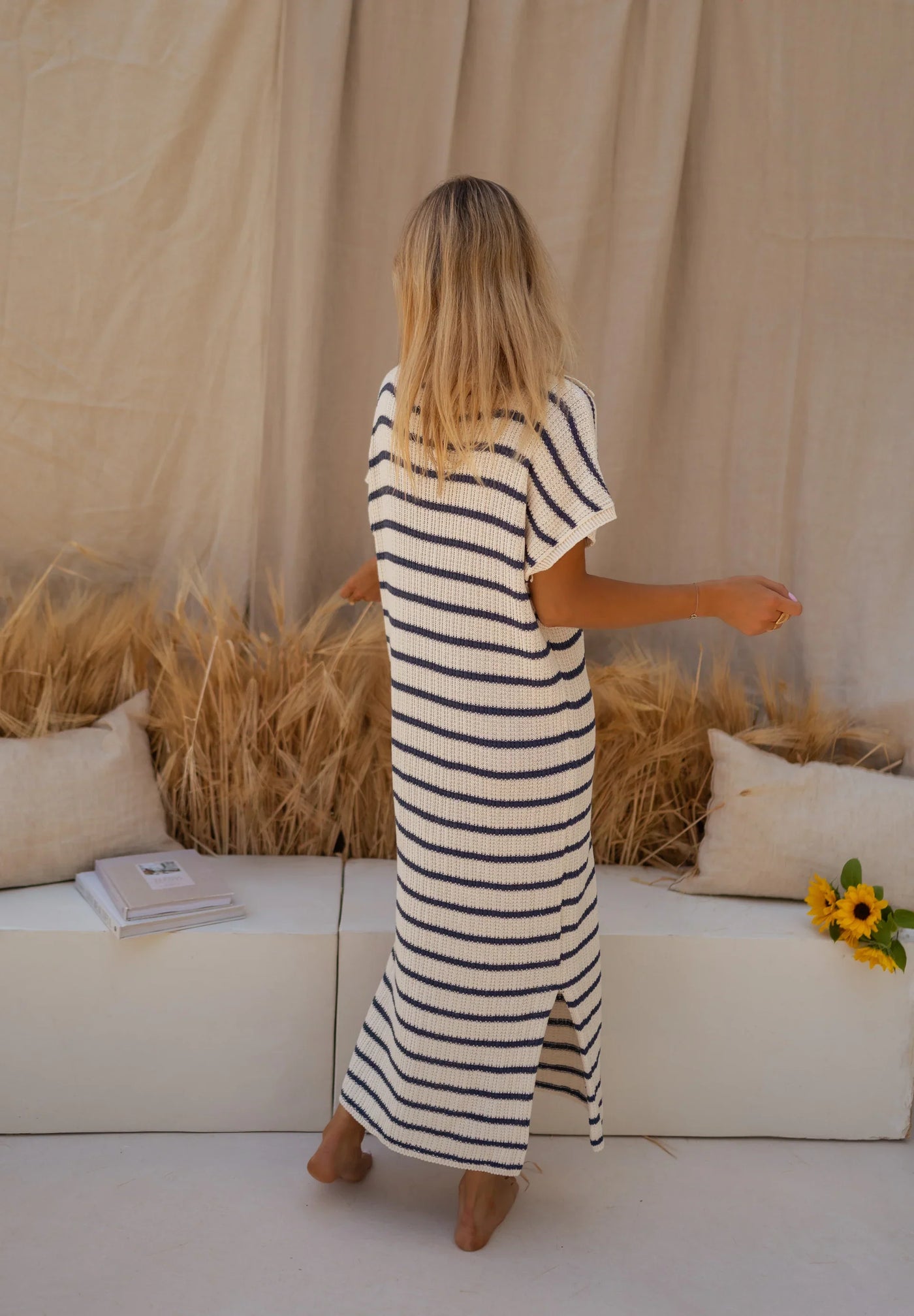 Noeleen™ - Robe élégante à rayures