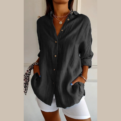 Lorin™ - Blouse féminine à plis fins