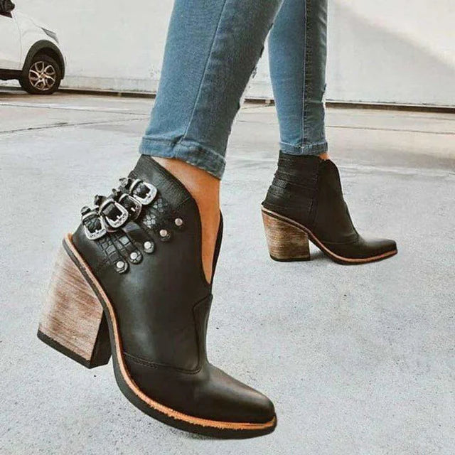 Alisanne™ - Bottes en cuir vintage
