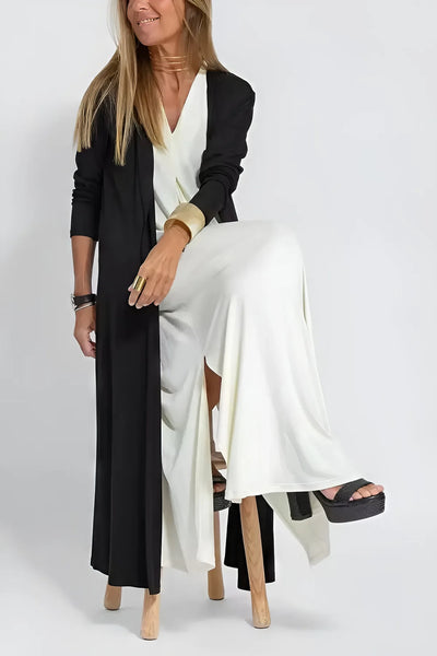 Idelle™ - Ensemble robe et cardigan uni à col en V