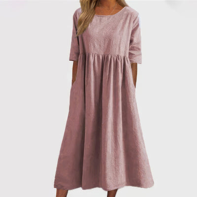 Jaclyn™ - Robe à col rond avec poches