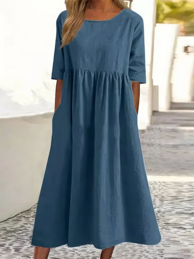 Jaclyn™ - Robe à col rond avec poches