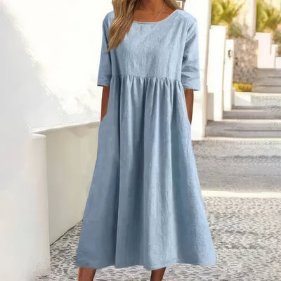 Jaclyn™ - Robe à col rond avec poches
