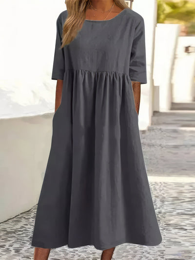 Jaclyn™ - Robe à col rond avec poches