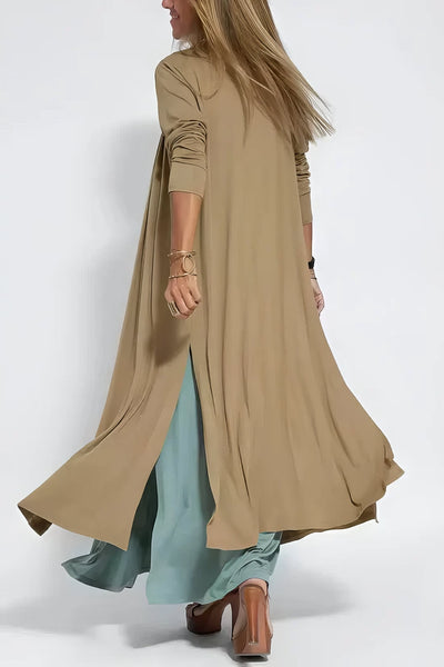 Idelle™ - Ensemble robe et cardigan uni à col en V