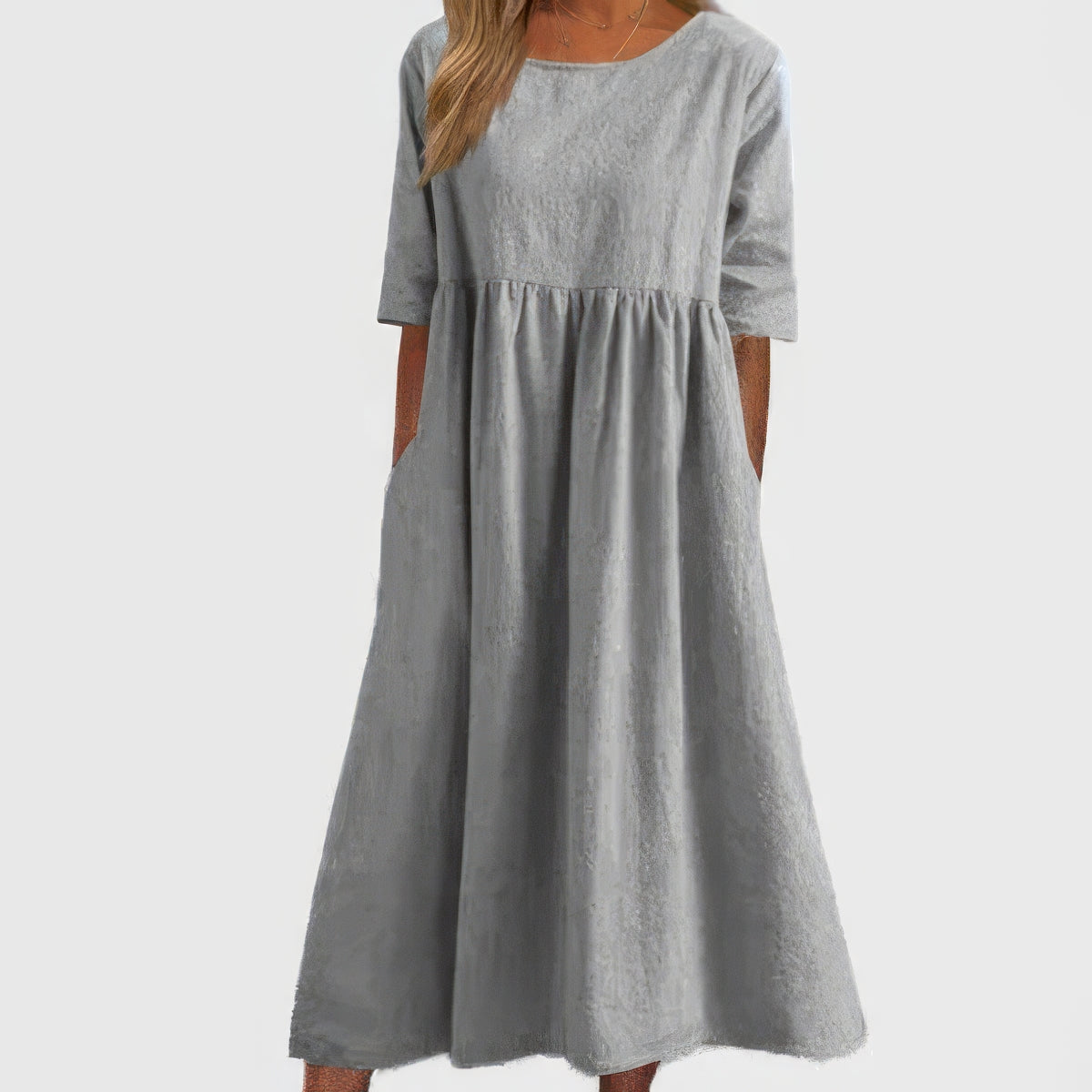 Jaclyn™ - Robe à col rond avec poches